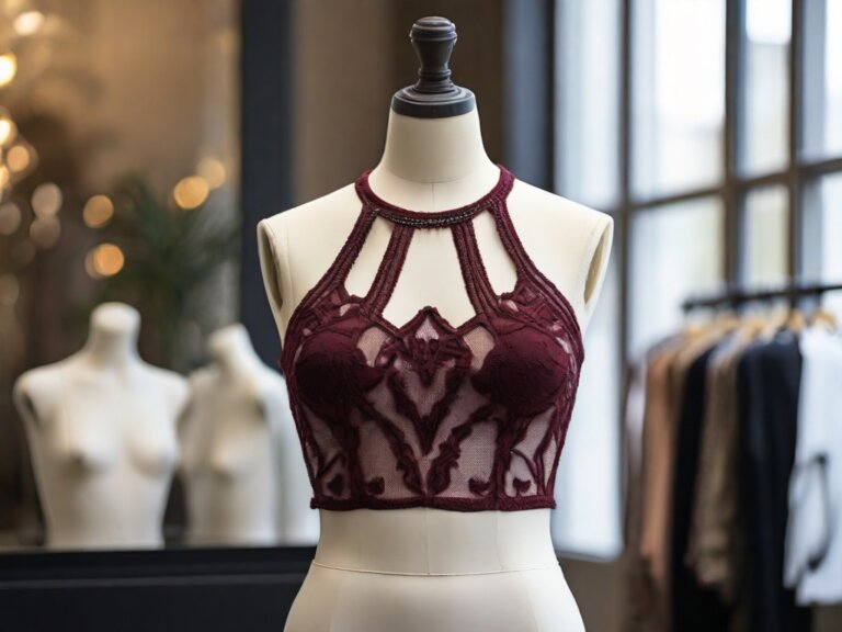 crimson crop top